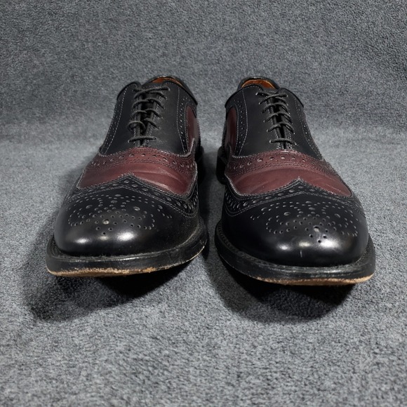 Allen Edmonds 90TH Anniversary Broadstreet Men 12 2A Black Burgundy Brogues Rare main image 11